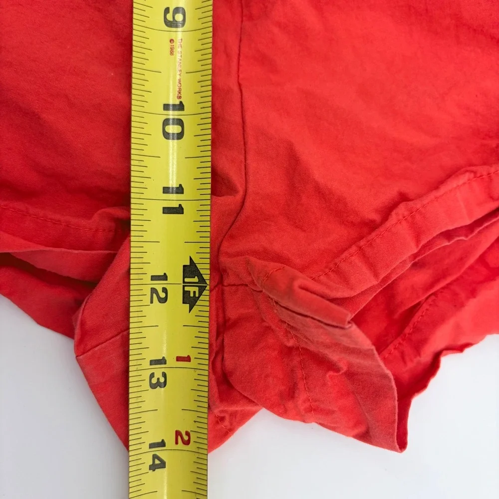 Showpo Paperbag‎ Waist Shorts Women Size 6 Red High Rise Relaxed Summer